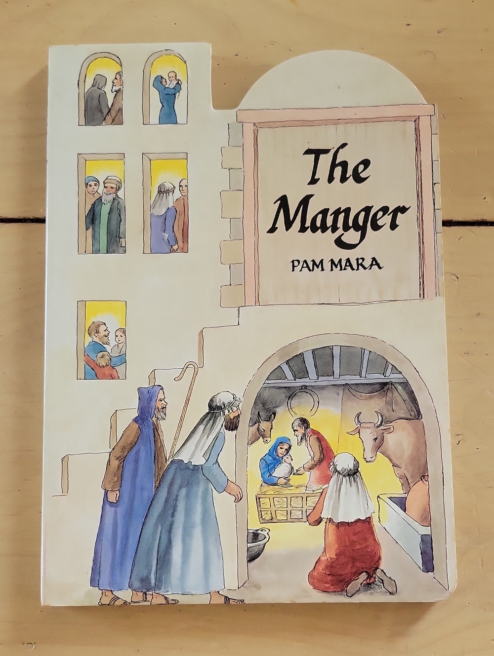 Authentic 1987 The Manger By Pam Mara Boardbook